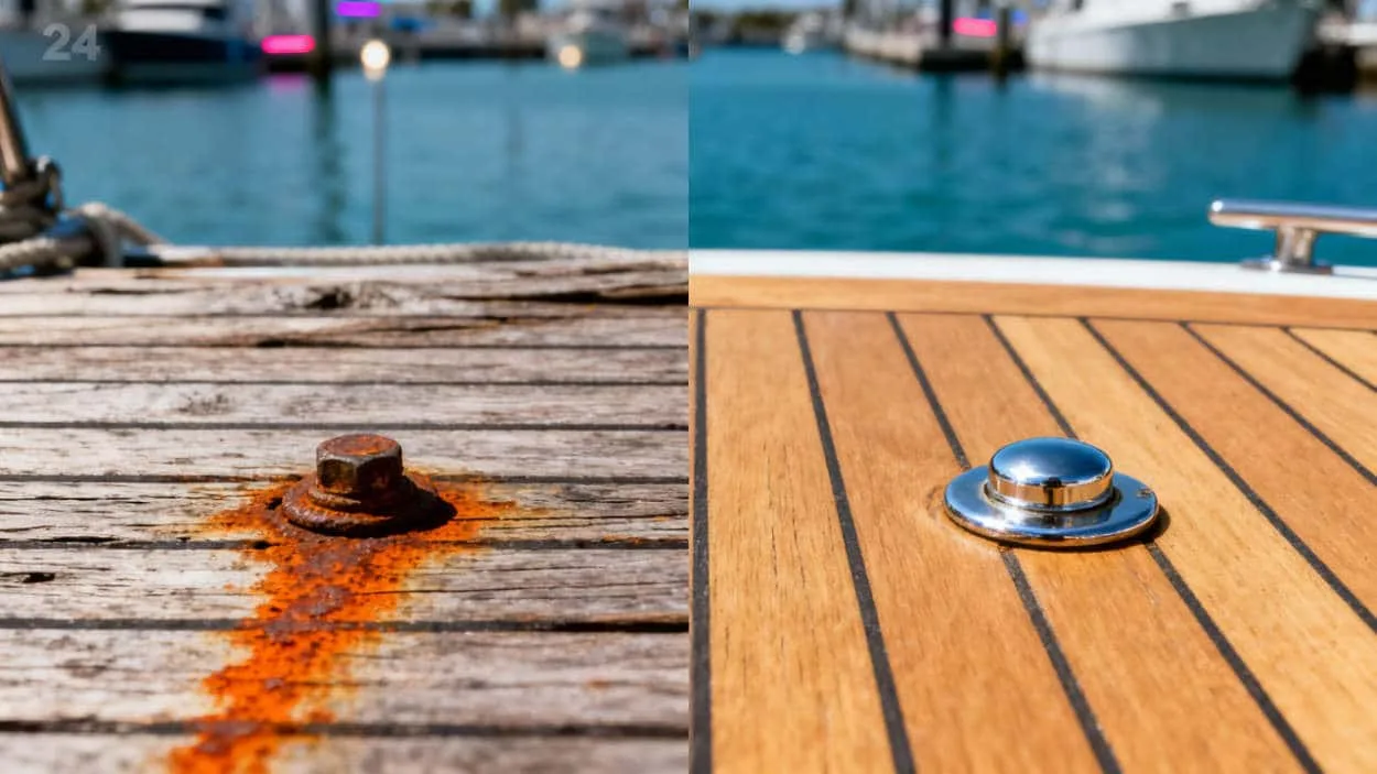 Marine Decking: Stop Rust Stains with the Right Fasteners