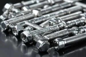 Nickel plated industrial bolts