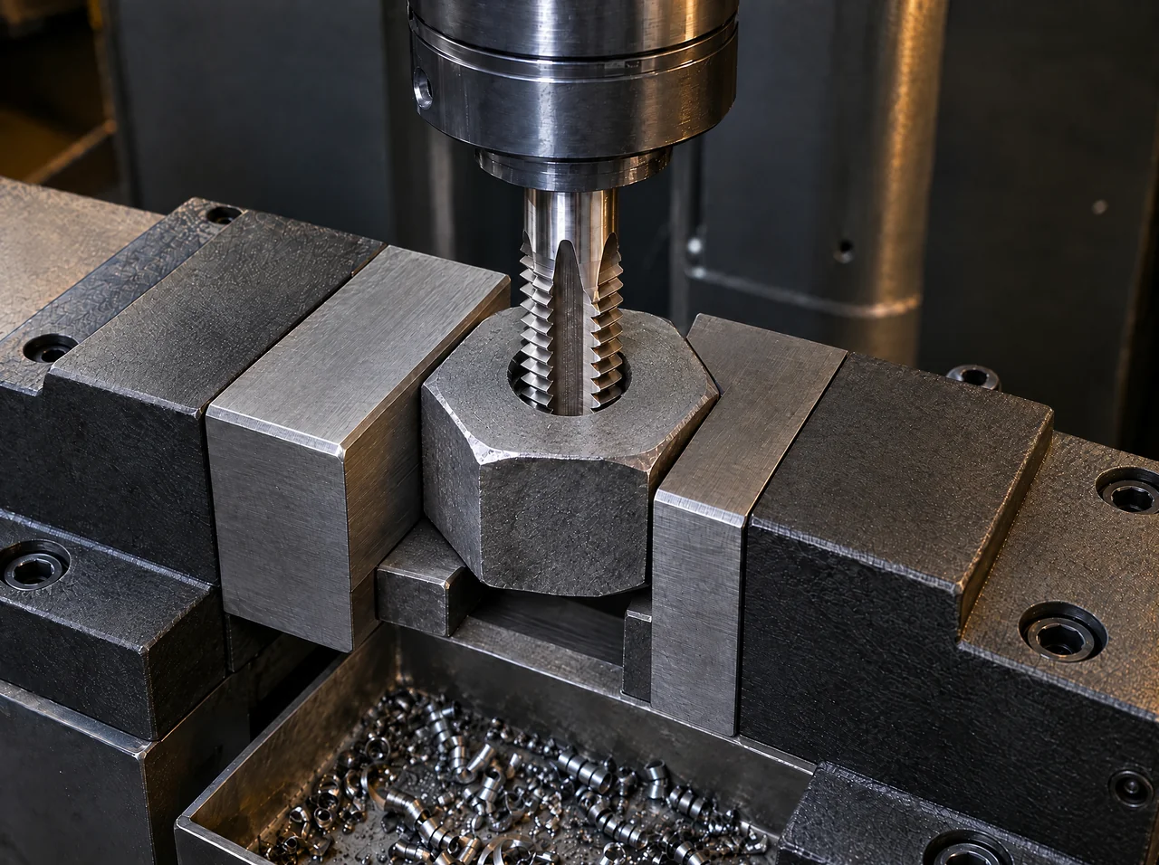 Nut-tapping drill presses