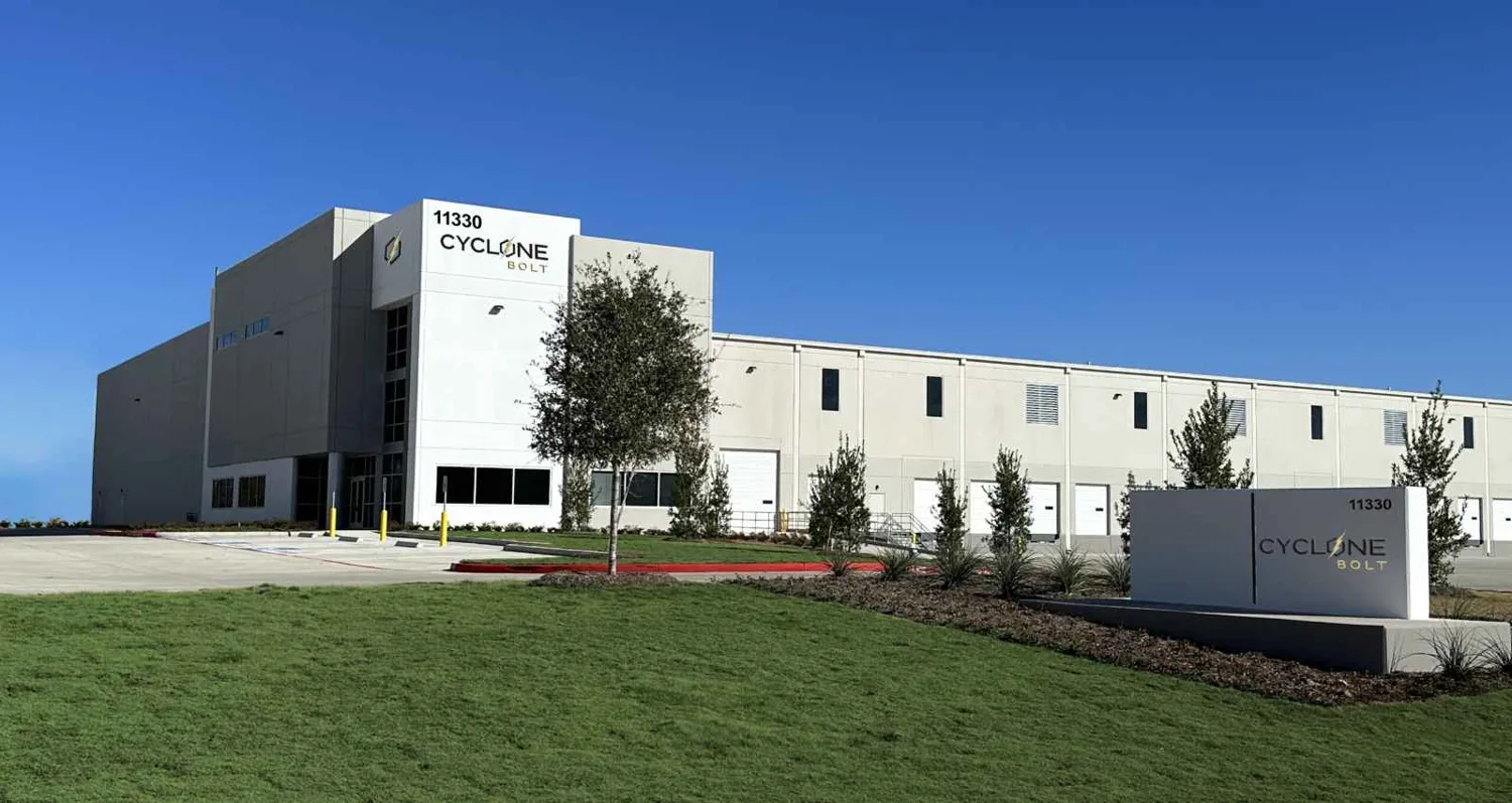 Cyclone Bolt Houston facility and signage