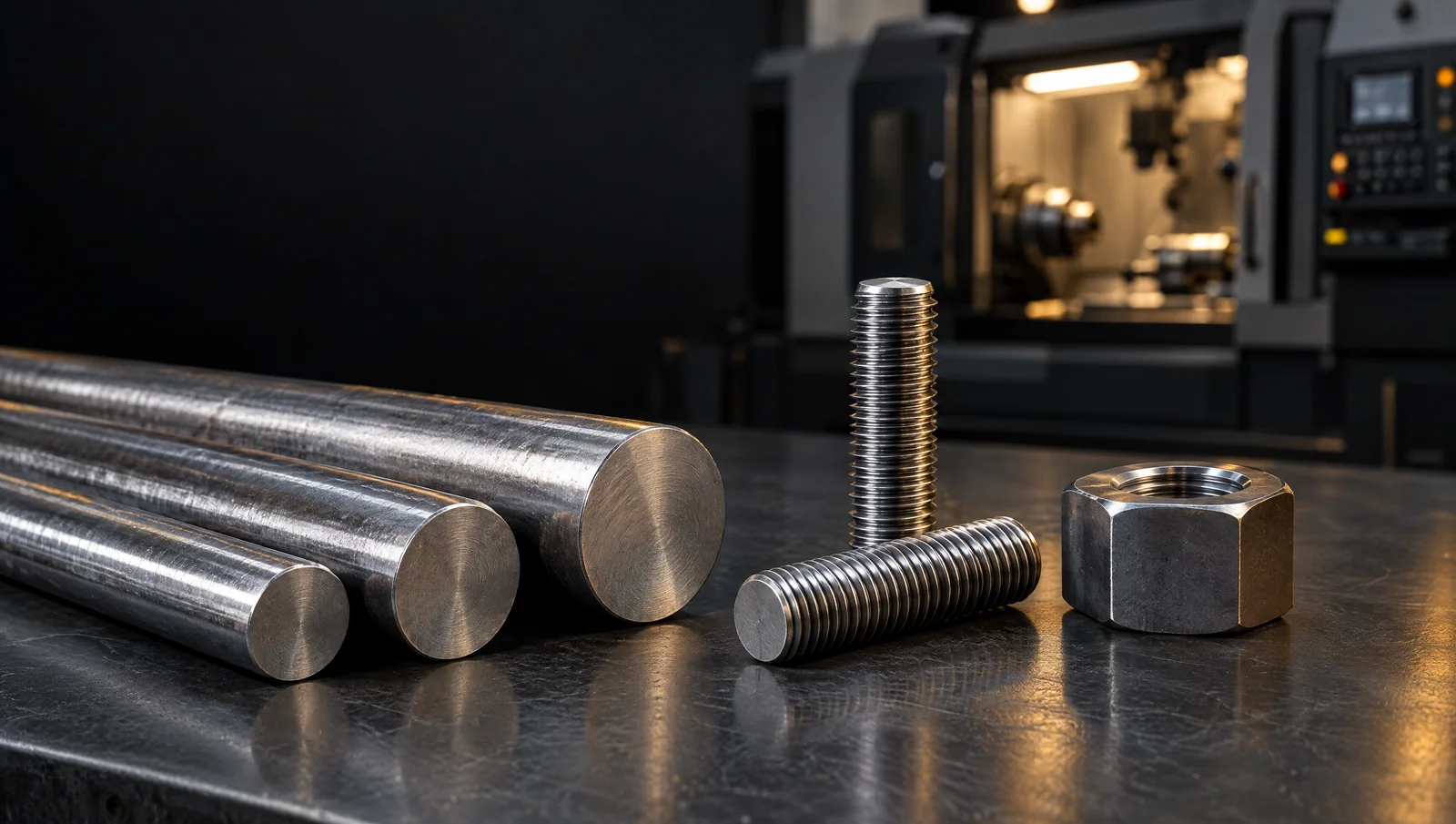 Bar stock and machined components