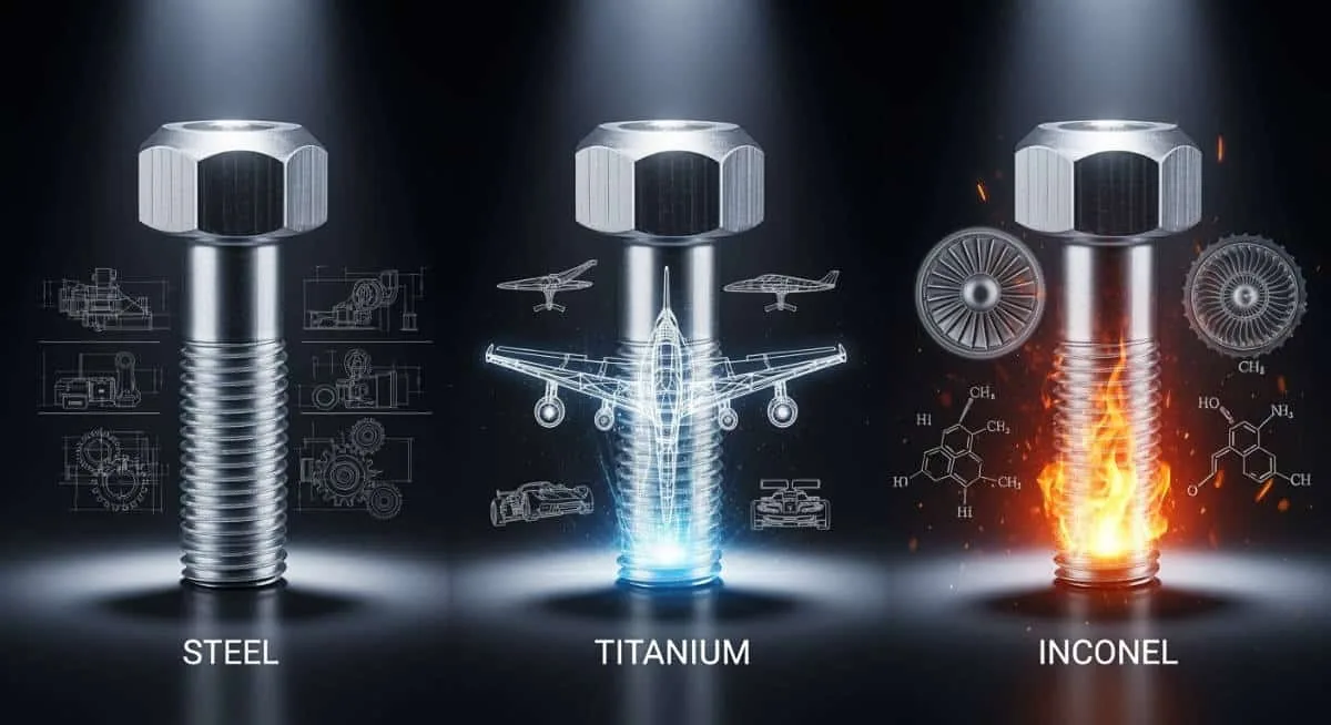 Steel, Titanium, or Inconel. Sourcing Guide to Fasteners